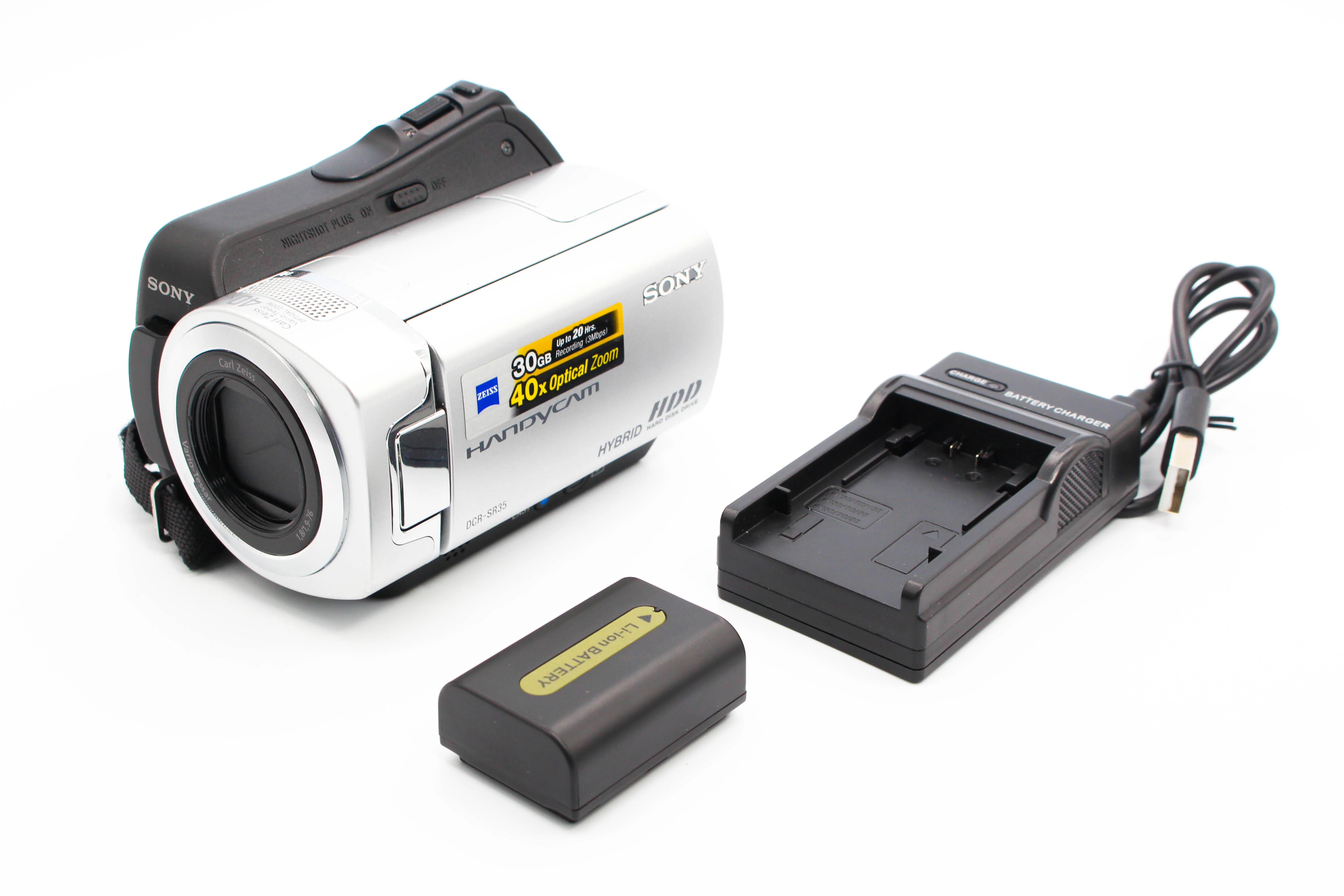 Sony DCR-SR35E HD HDD Video Handycam Camcorder Camera - Tested Bundle Excellent - Image 2
