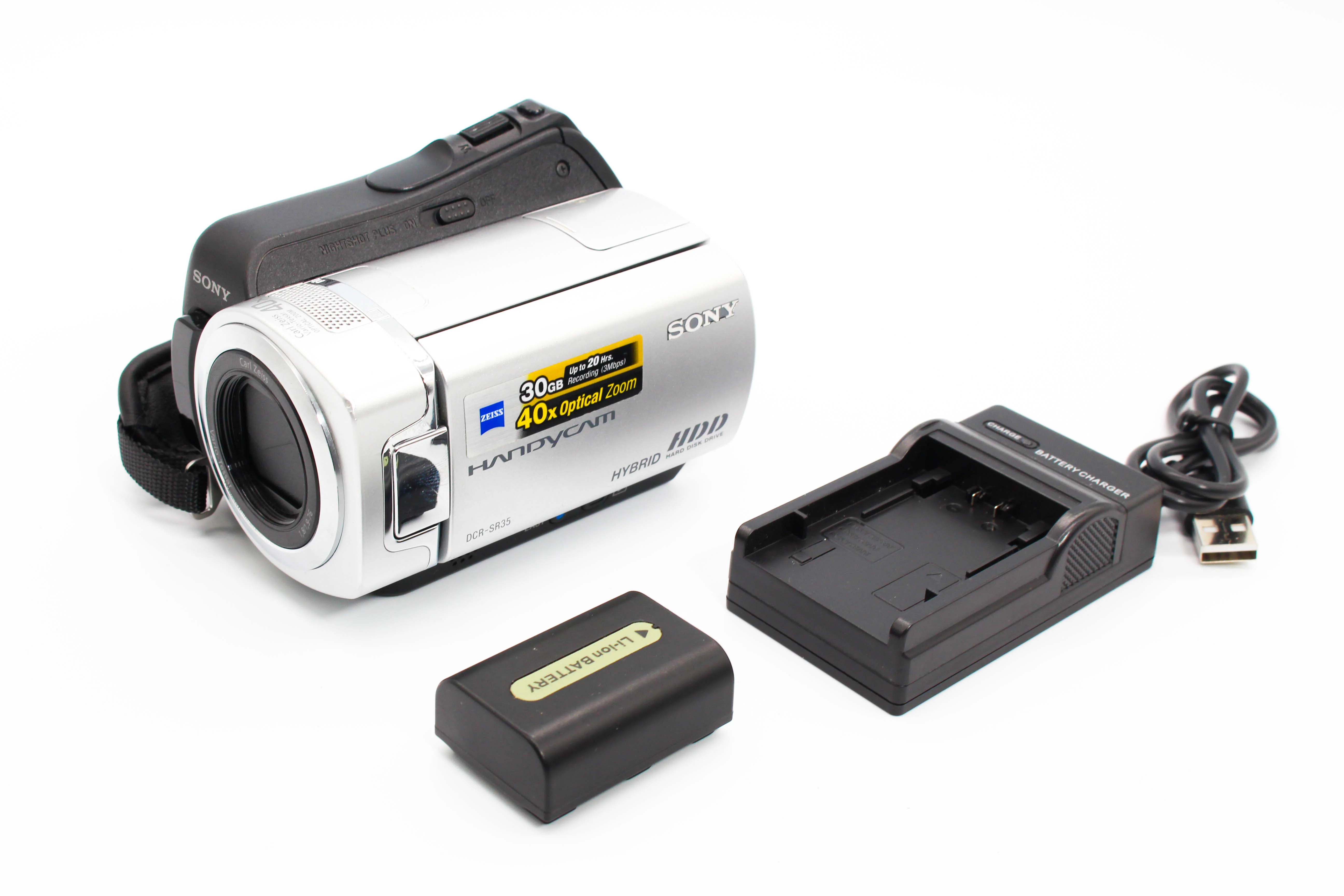 Sony DCR-SR35E HDD HD Digital Video Handycam Camcorder Camera - Tested Bundle Excellent - Image 2