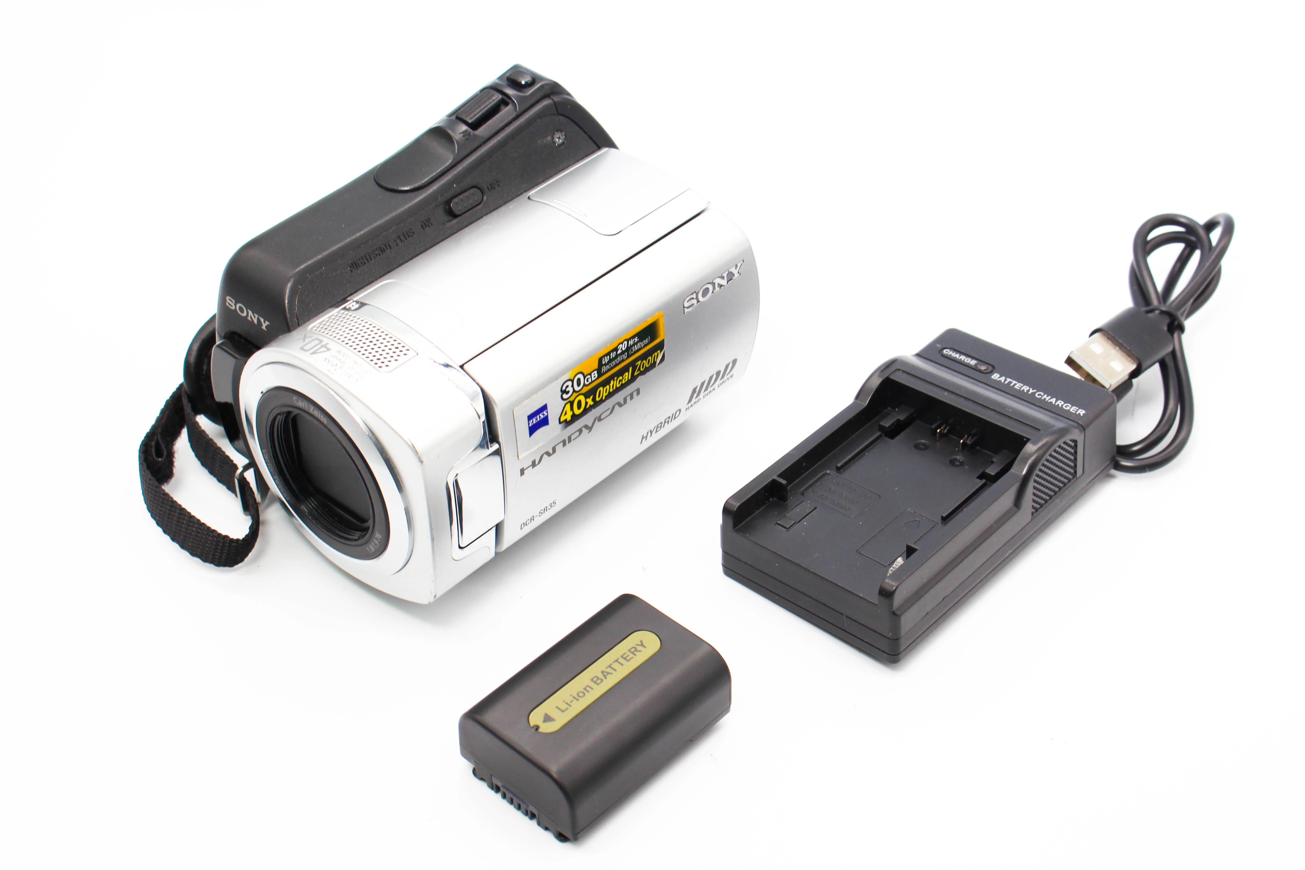 Sony DCR-SR35E HDD HD Digital Video Handycam Camcorder Camera - Tested Bundle Good - Image 2