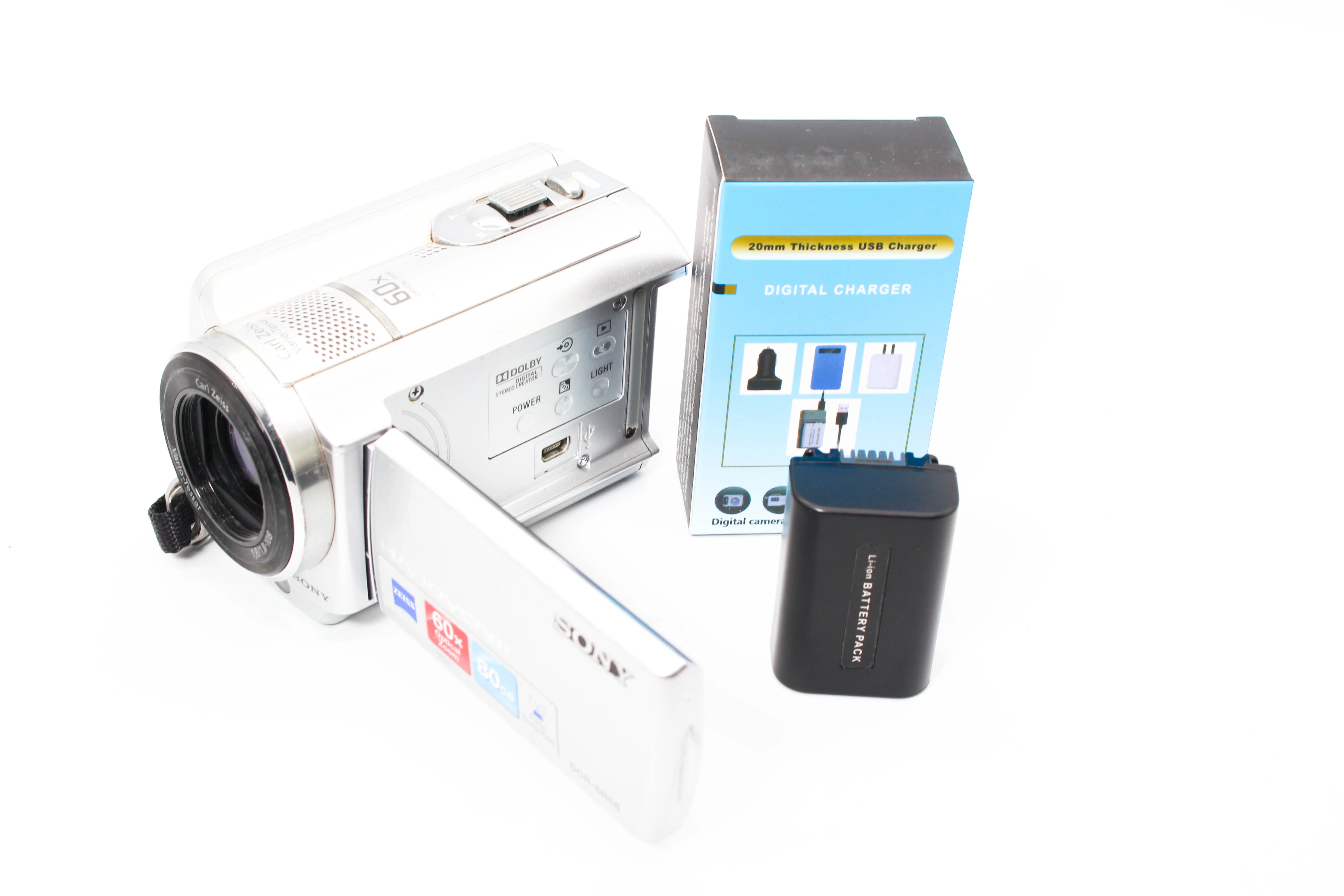Sony DCR-SR58 HD Digital Video Camera Camcorder - Tested Bundle Good - Image 2