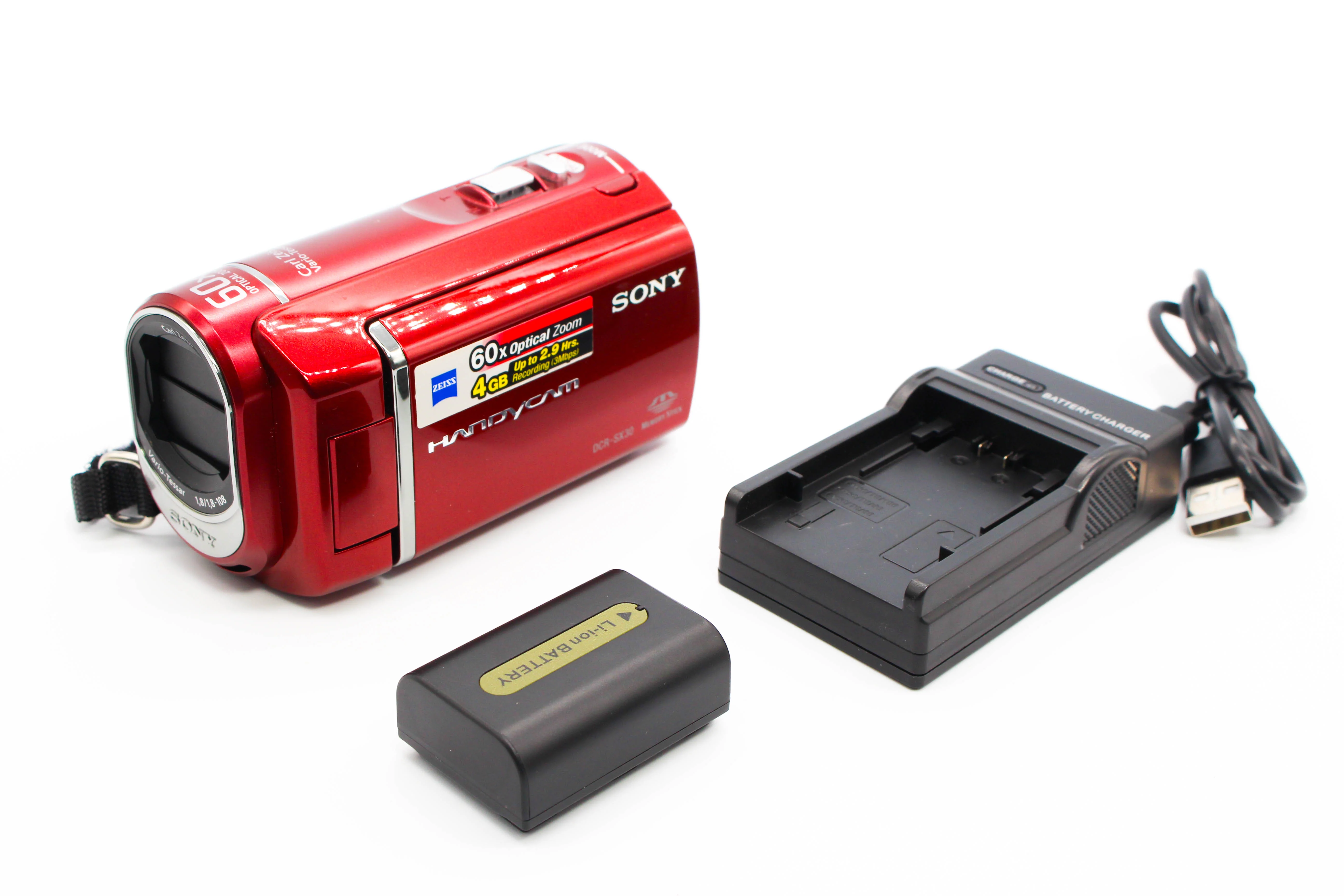 Sony DCR-SX30E HD SD Card Video Handycam Camcorder Camera - Tested Bundle Excellent - Image 2