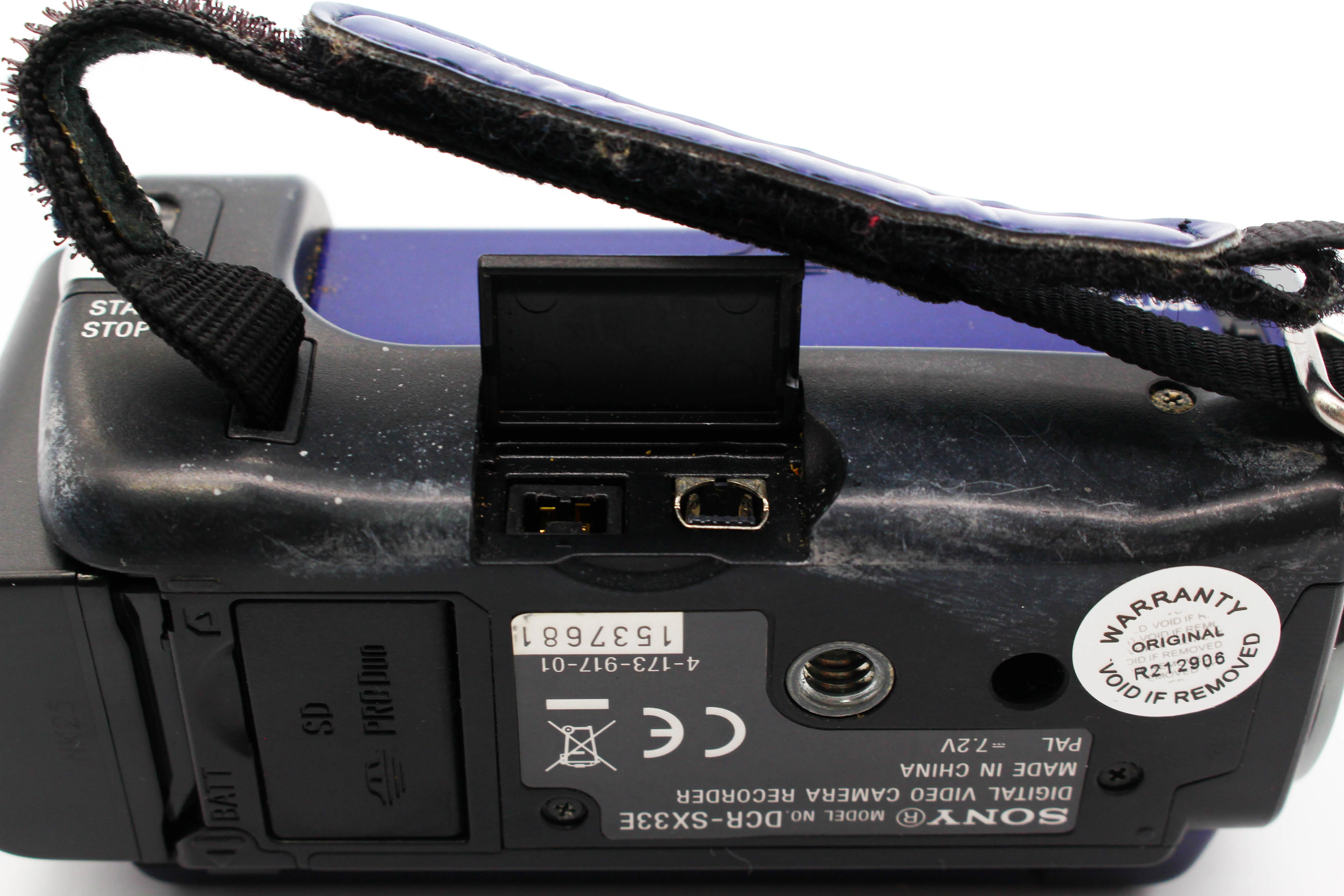 Sony DCR-SX33E SD Card HD Digital Video Handycam Camcorder Camera (Blue) - Tested Bundle Good - Image 8