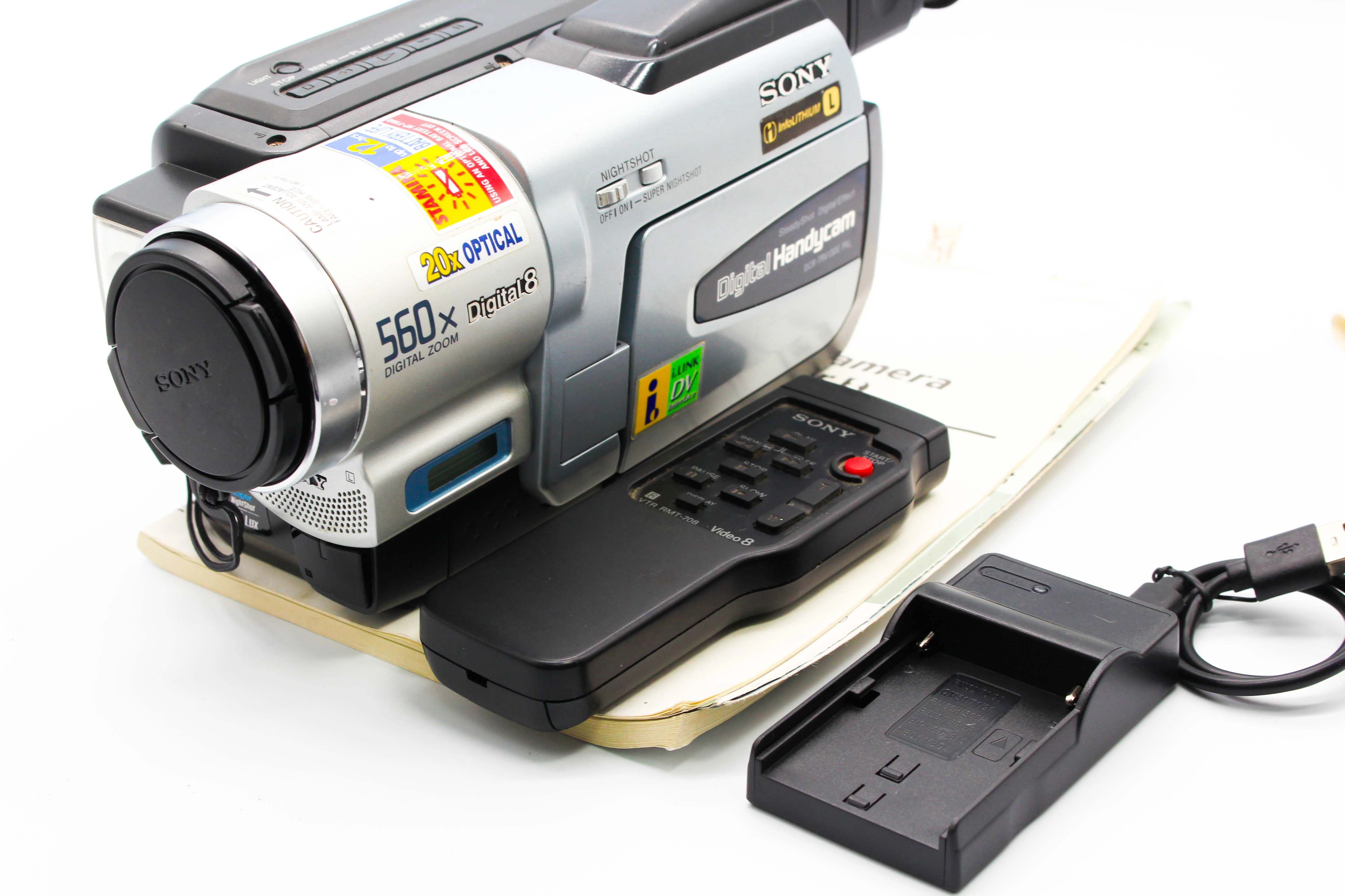 Sony DCR-TRV130E Digital8 8mm Handycam Camera Digital Video Camcorder - Tested Bundle Excellent - Image 2
