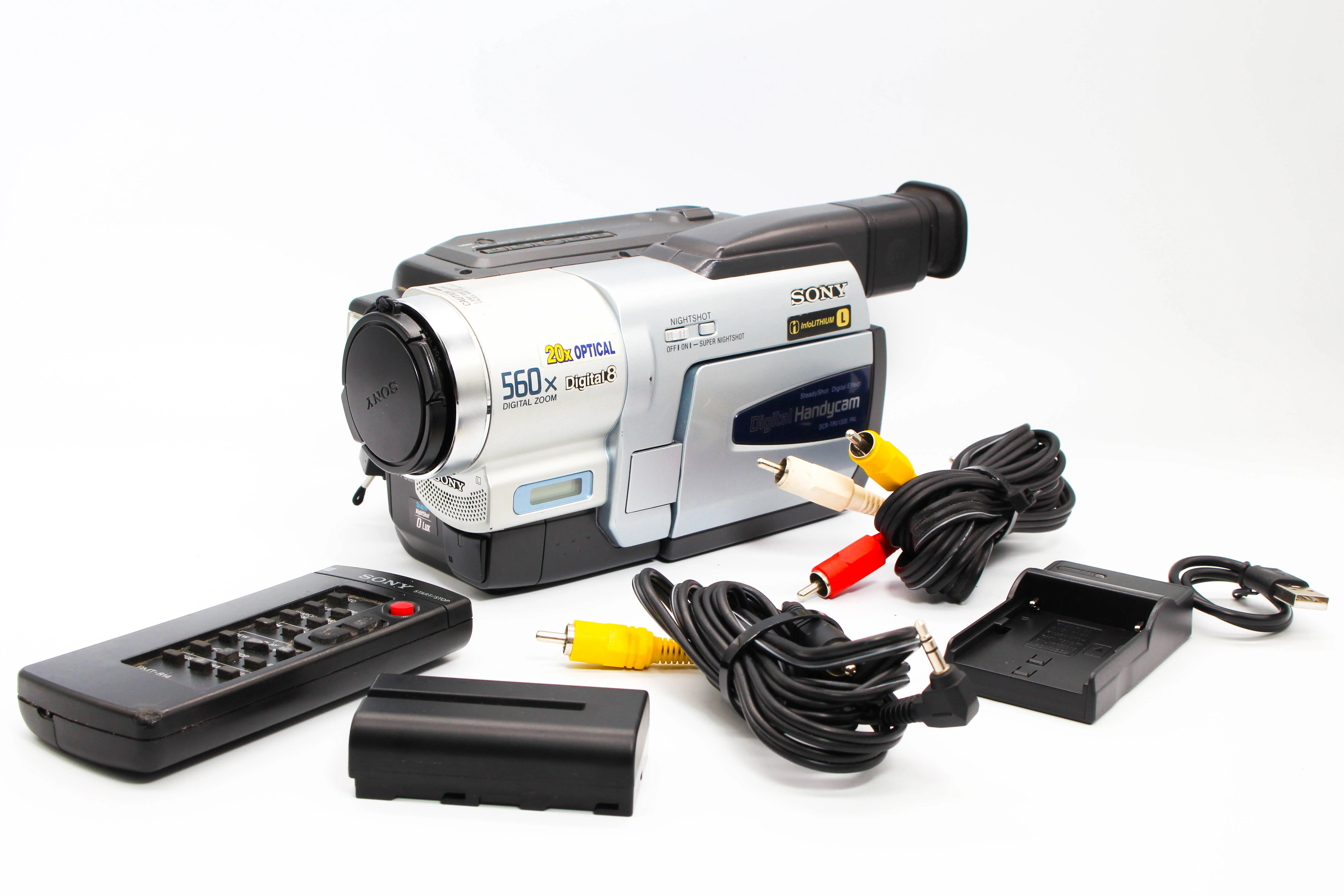 Sony DCR-TRV130E Digital8 Hi8 Video8 Handycam Camcorder Camera - Tested Bundle Excellent - Image 2