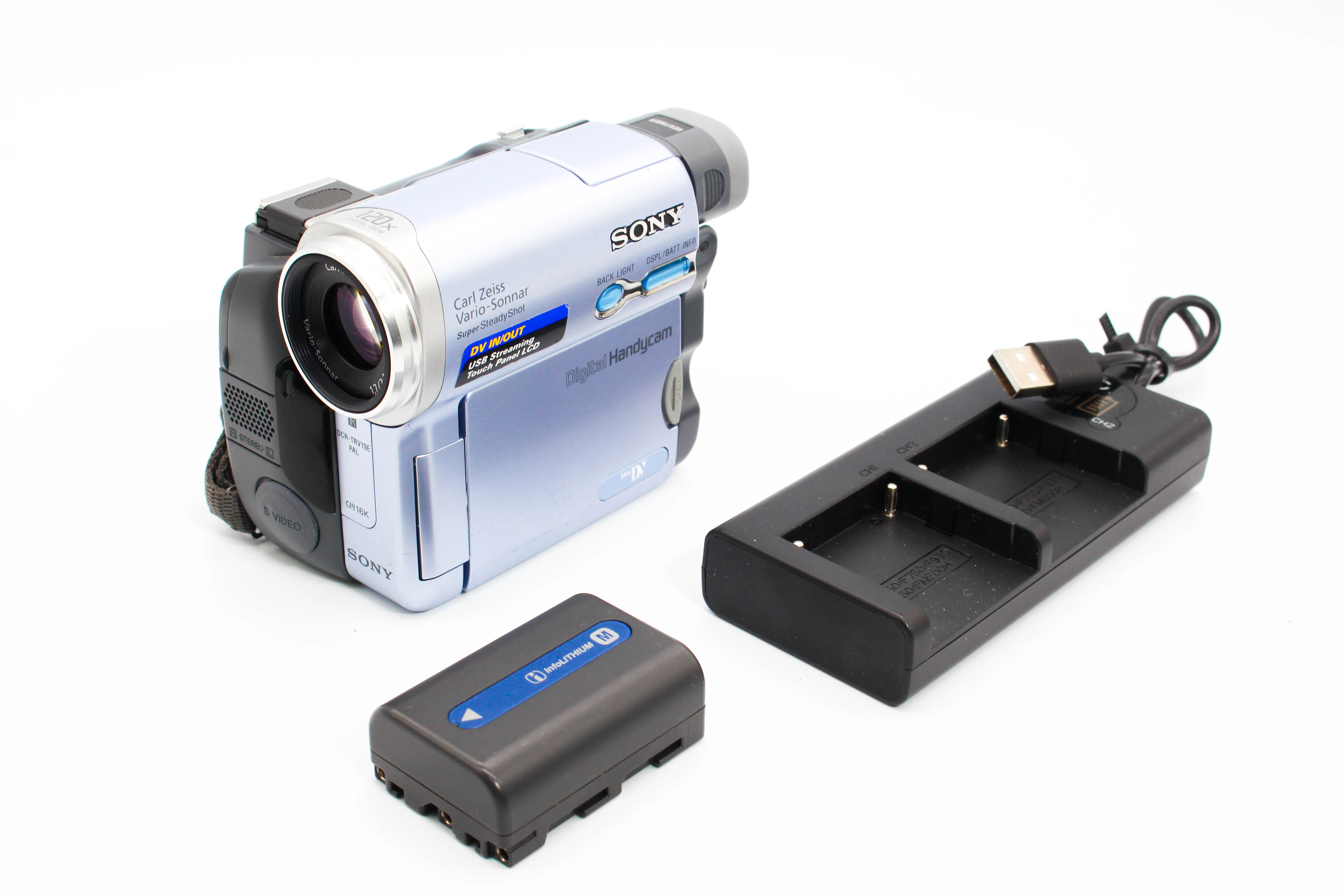 Sony DCR-TRV19E MiniDV Video Handycam Camcorder Camera (Read) - Tested Bundle Excellent - Image 2