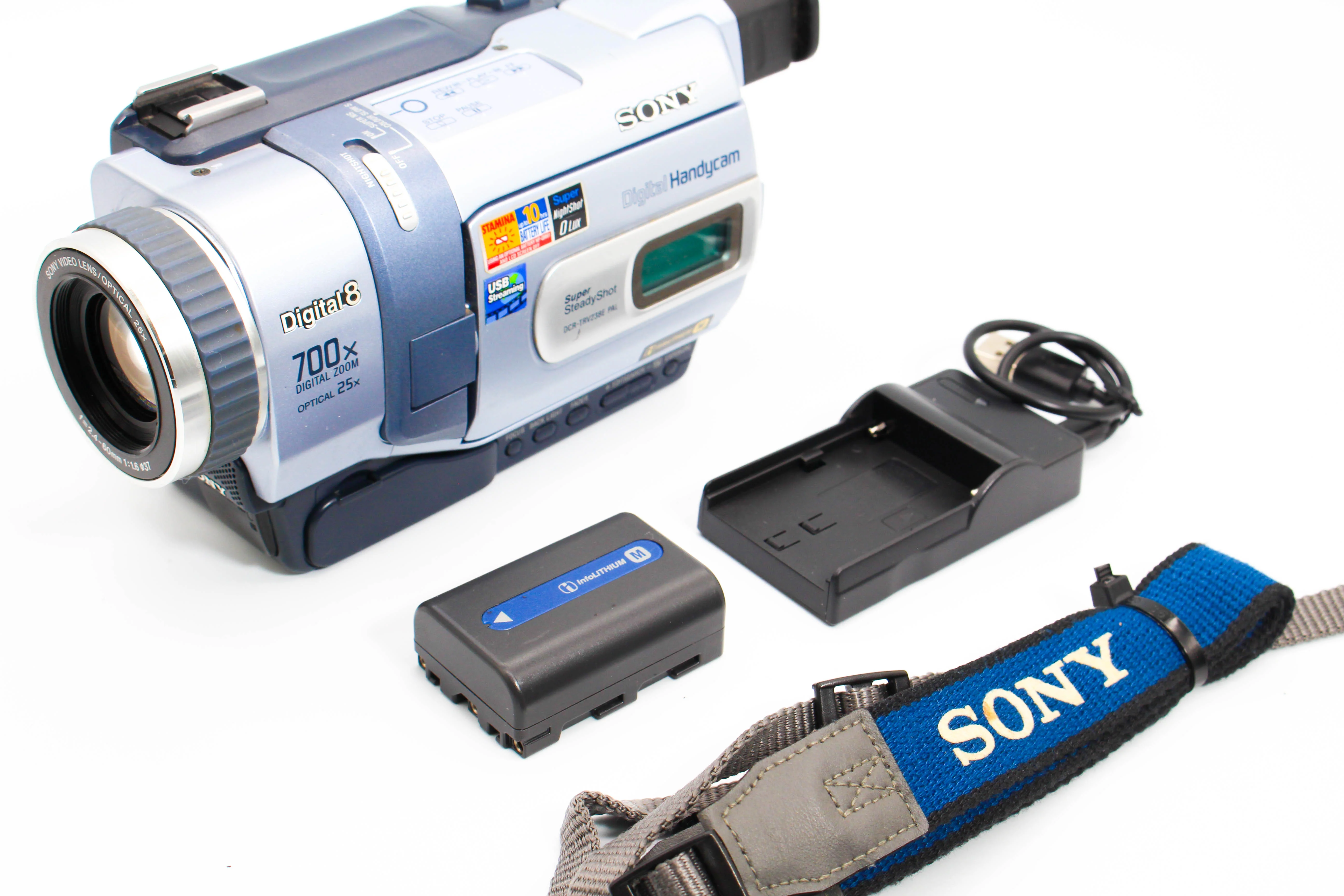 Sony DCR-TRV238E Digital8 Hi8 Video8 Handycam Camcorder Camera - Tested Bundle Excellent - Image 2