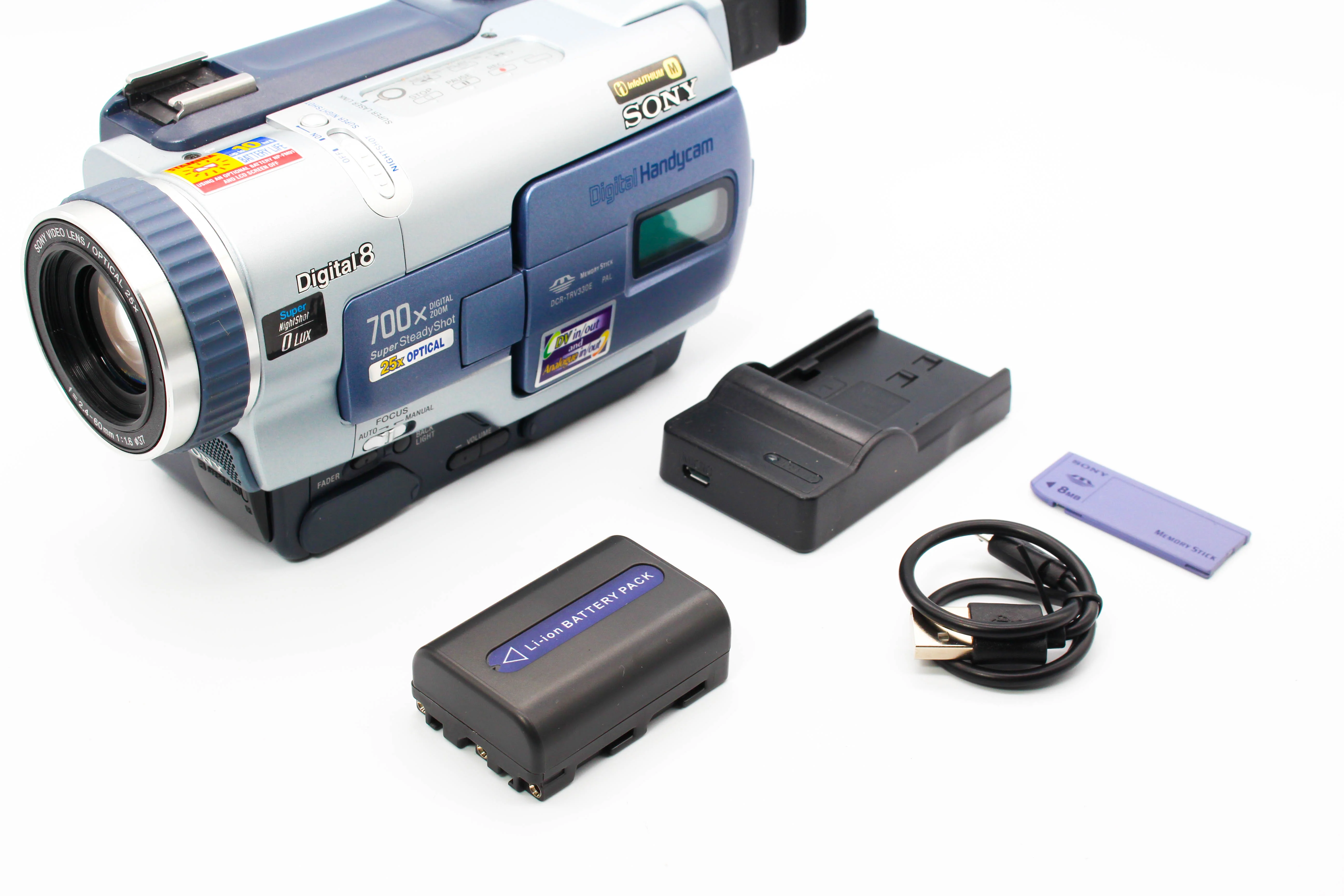 Sony DCR-TRV330E Digital8 Hi8 Video8 Handycam Tape Digital Video Camcorder - Tested Bundle Excellent - Image 2
