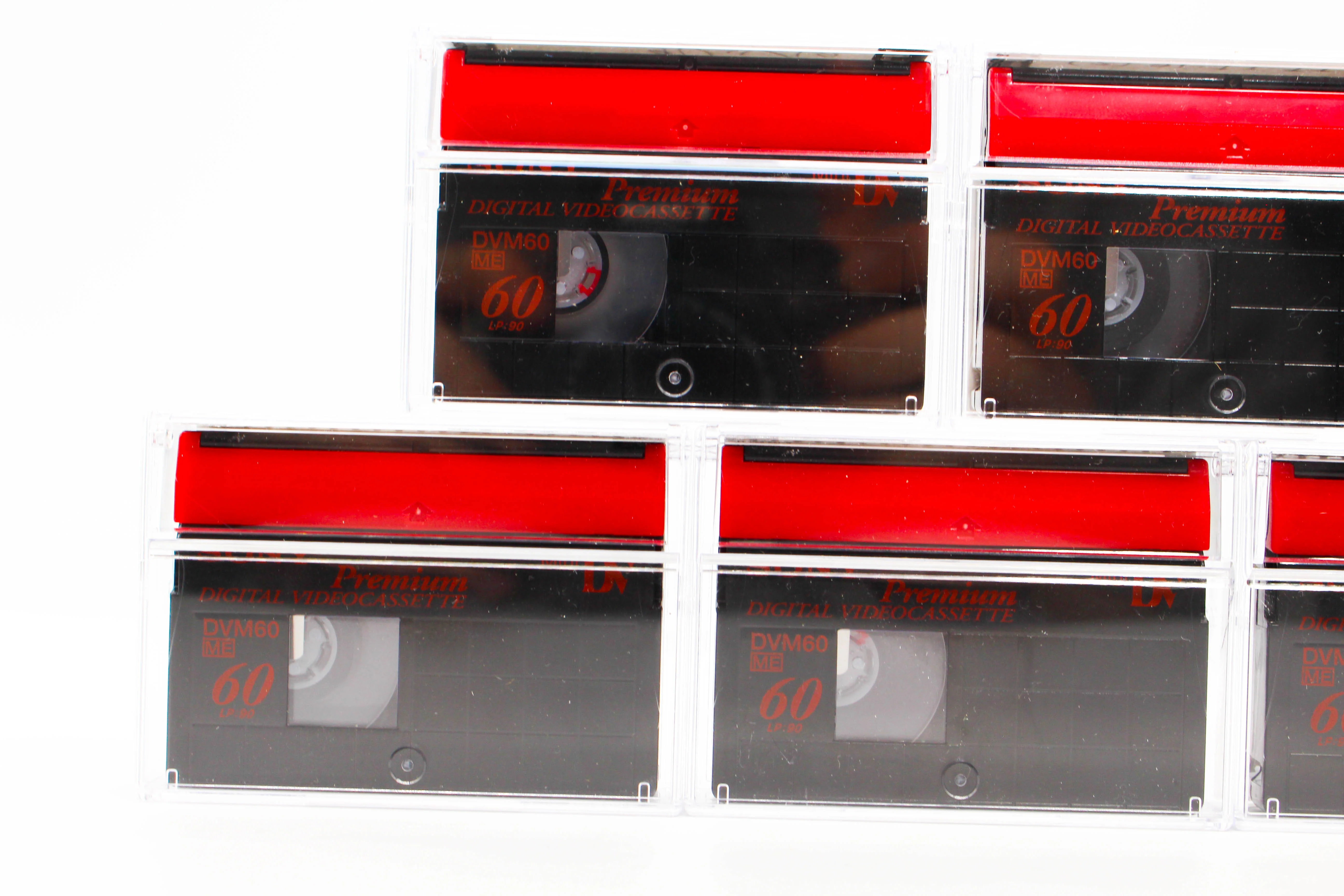Sony DVM60ME MiniDV Premium Digital Video Cassette Tape 5 Pack Red - Tested Used - Image 3