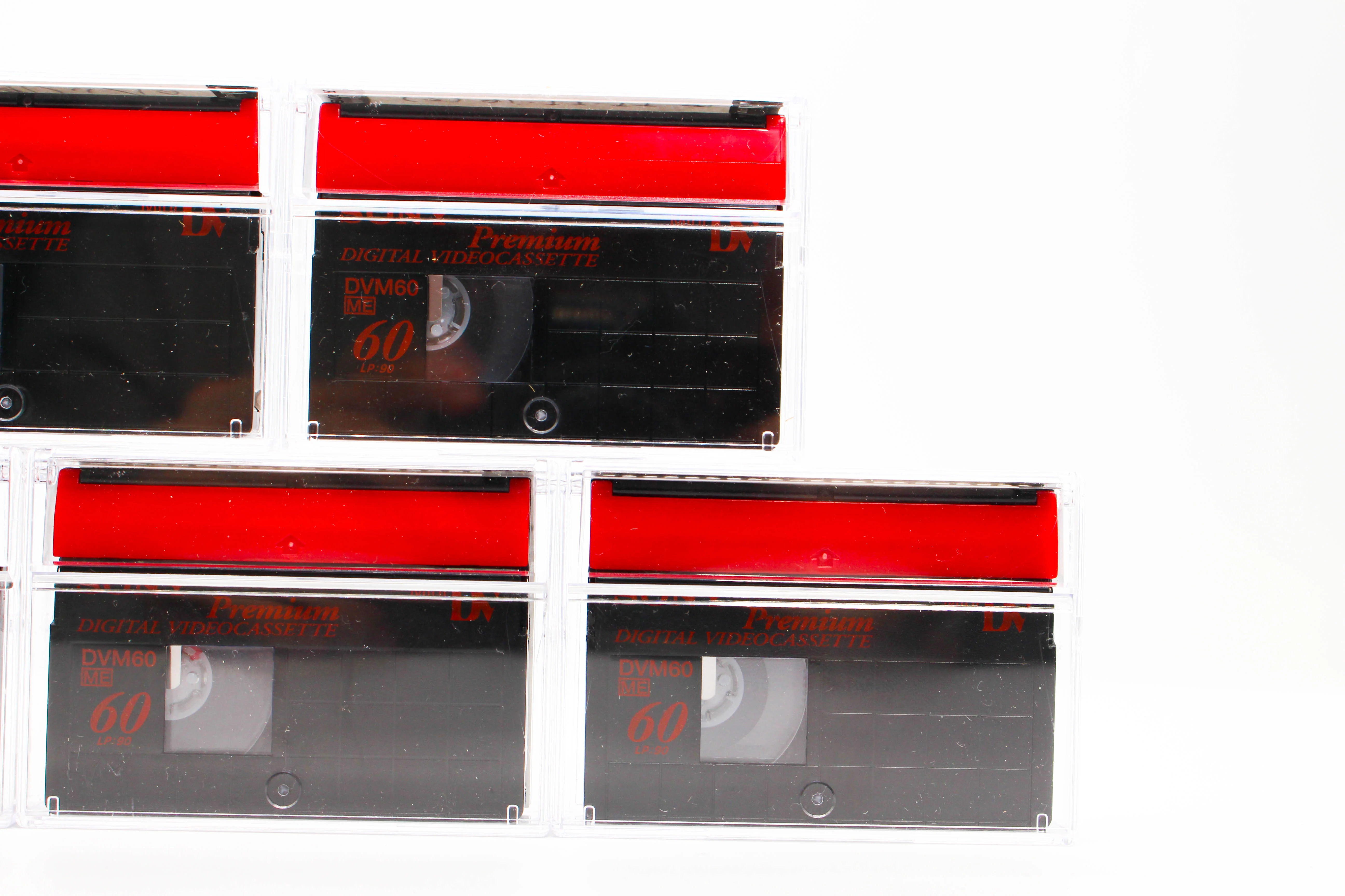 Sony DVM60ME MiniDV Premium Digital Video Cassette Tape 5 Pack Red - Tested Used - Image 4