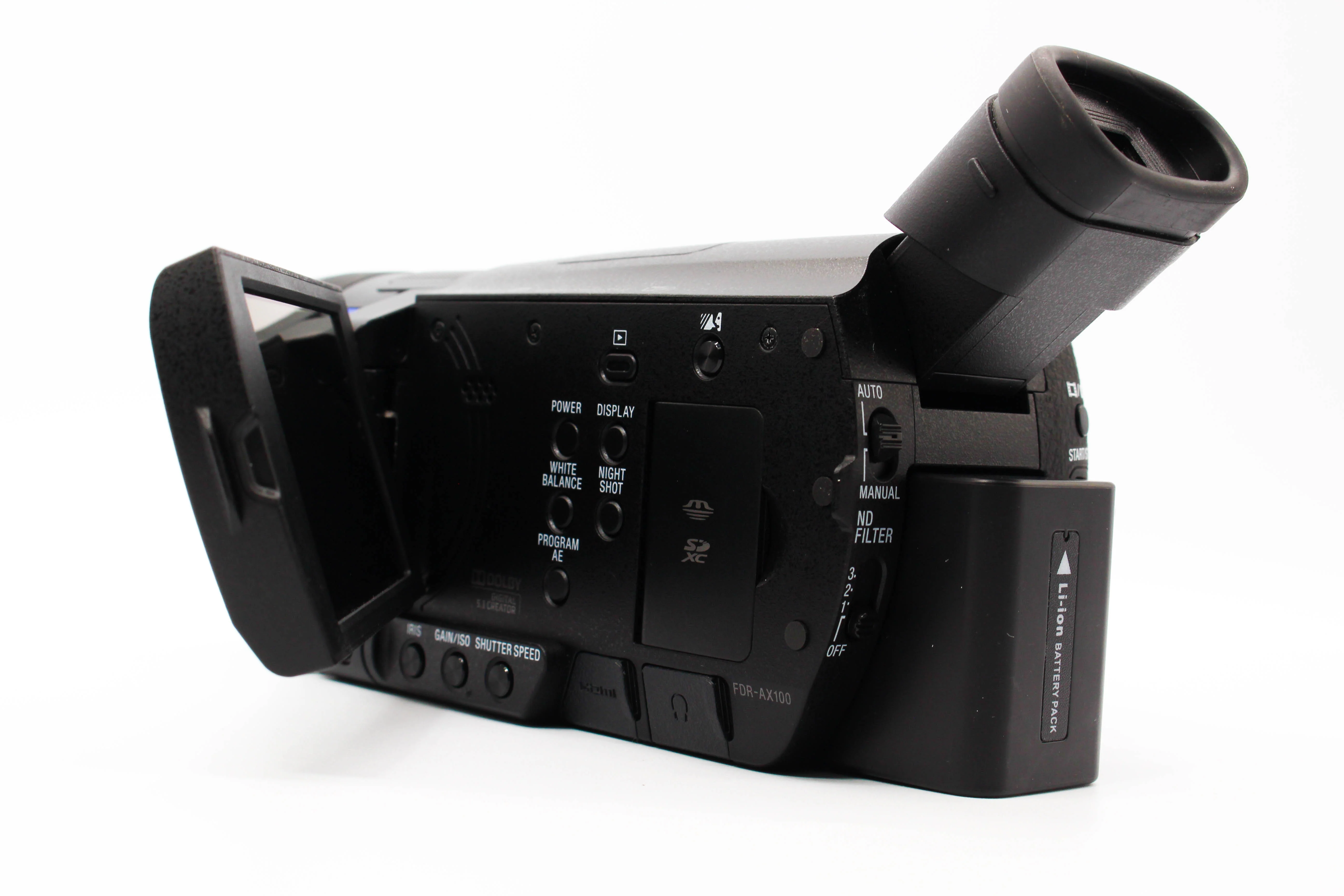 Sony FDR-AX100E 4K HD Digital Video Camera Camcorder - Tested Excellent - Image 5