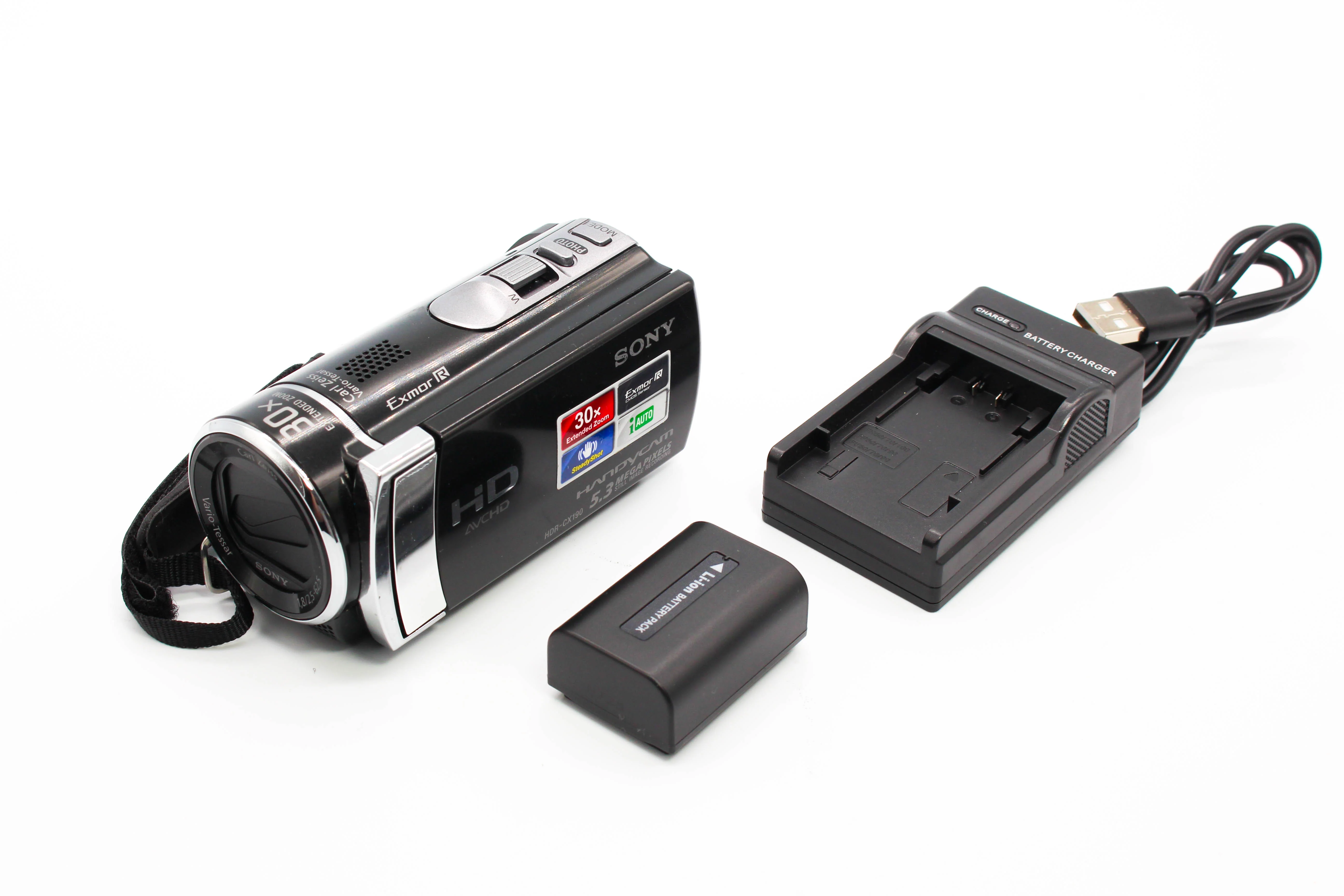 Sony HDR-CX190E HD SD Card Digital Video Handycam Camcorder Camera - Tested Bundle Excellent - Image 2