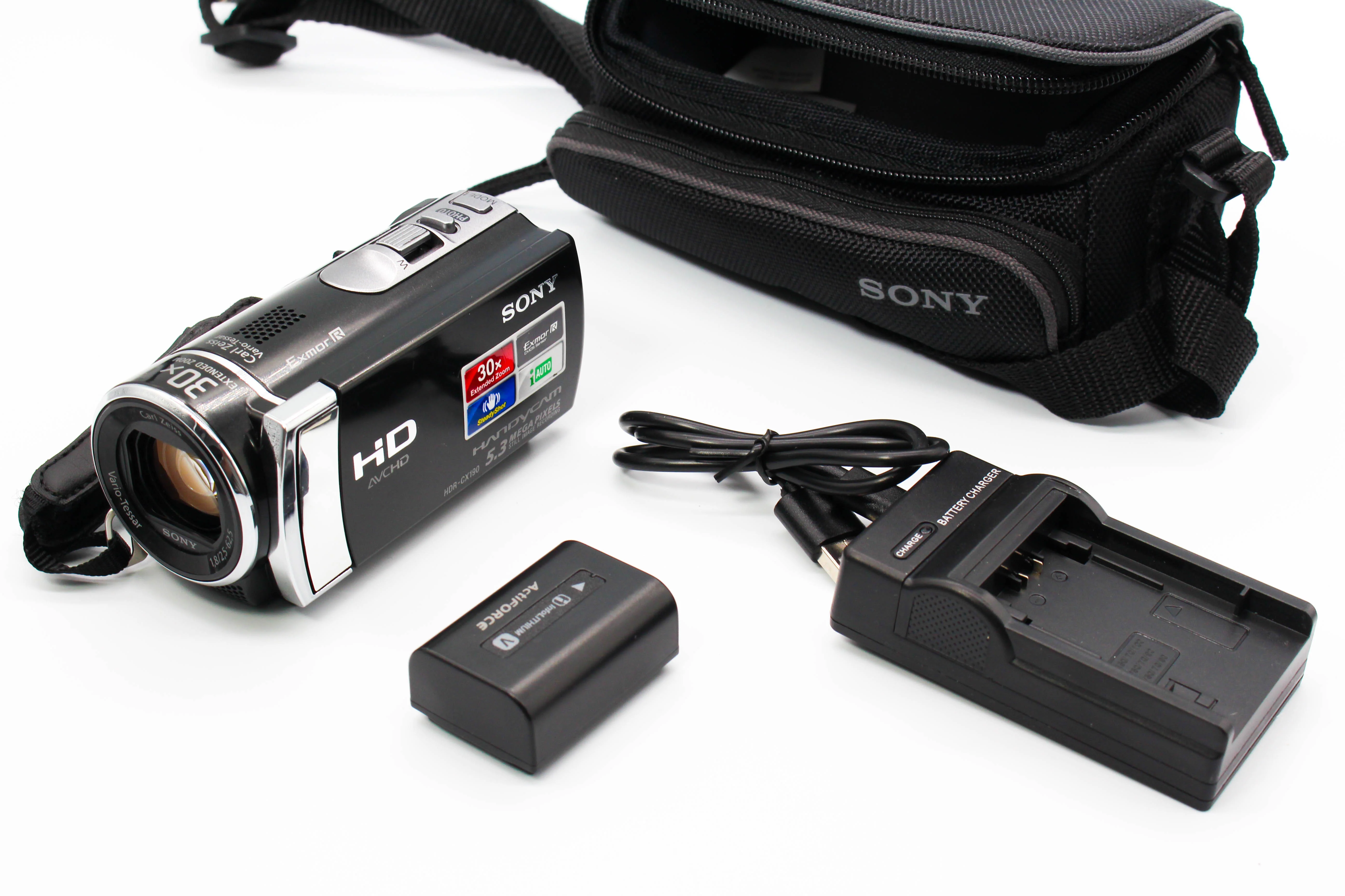 Sony HDR-CX190E HD SD Card Handycam Camcorder Camera - Tested Bundle Excellent - Image 2