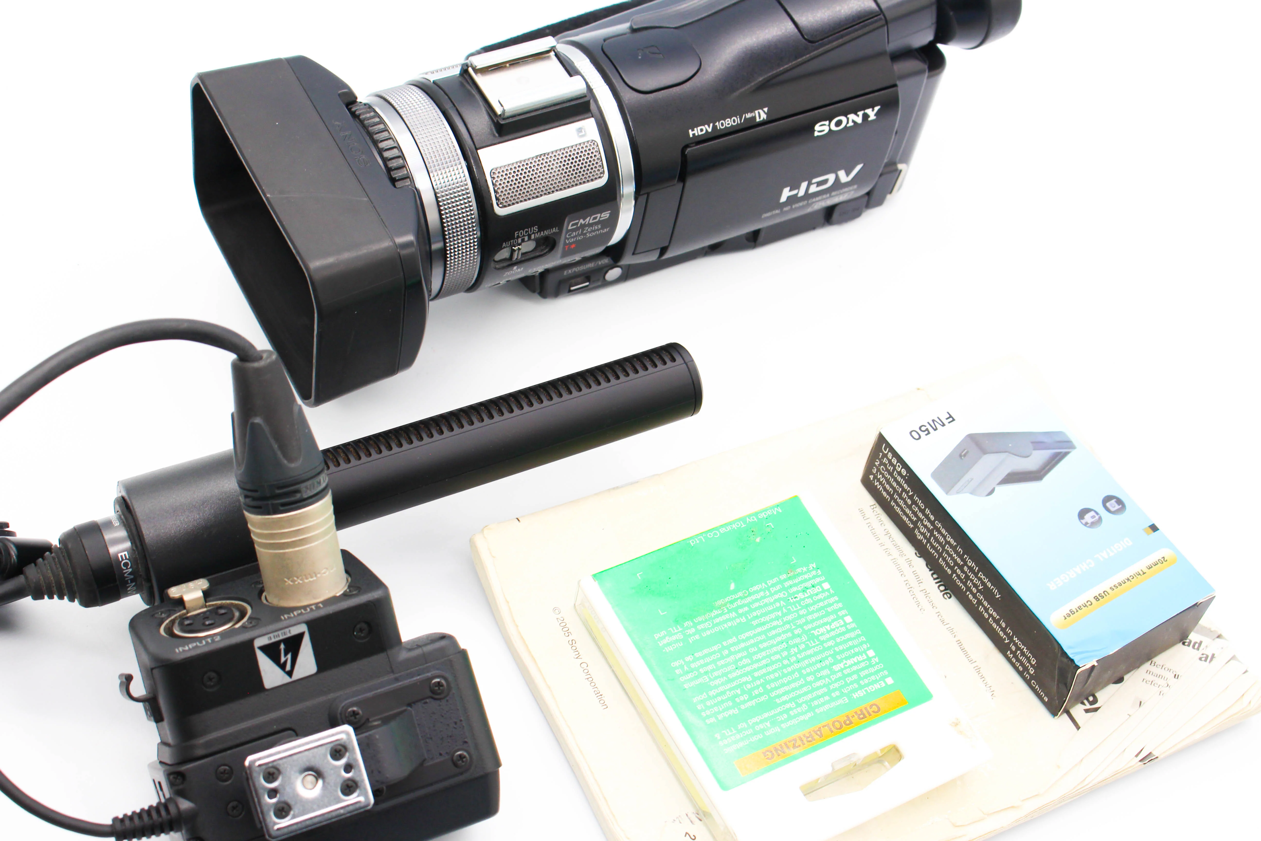 Sony HVR-A1E HDV 1080i MiniDV Handheld Digital Video Camera Camcorder - Tested Bundle Excellent - Image 2