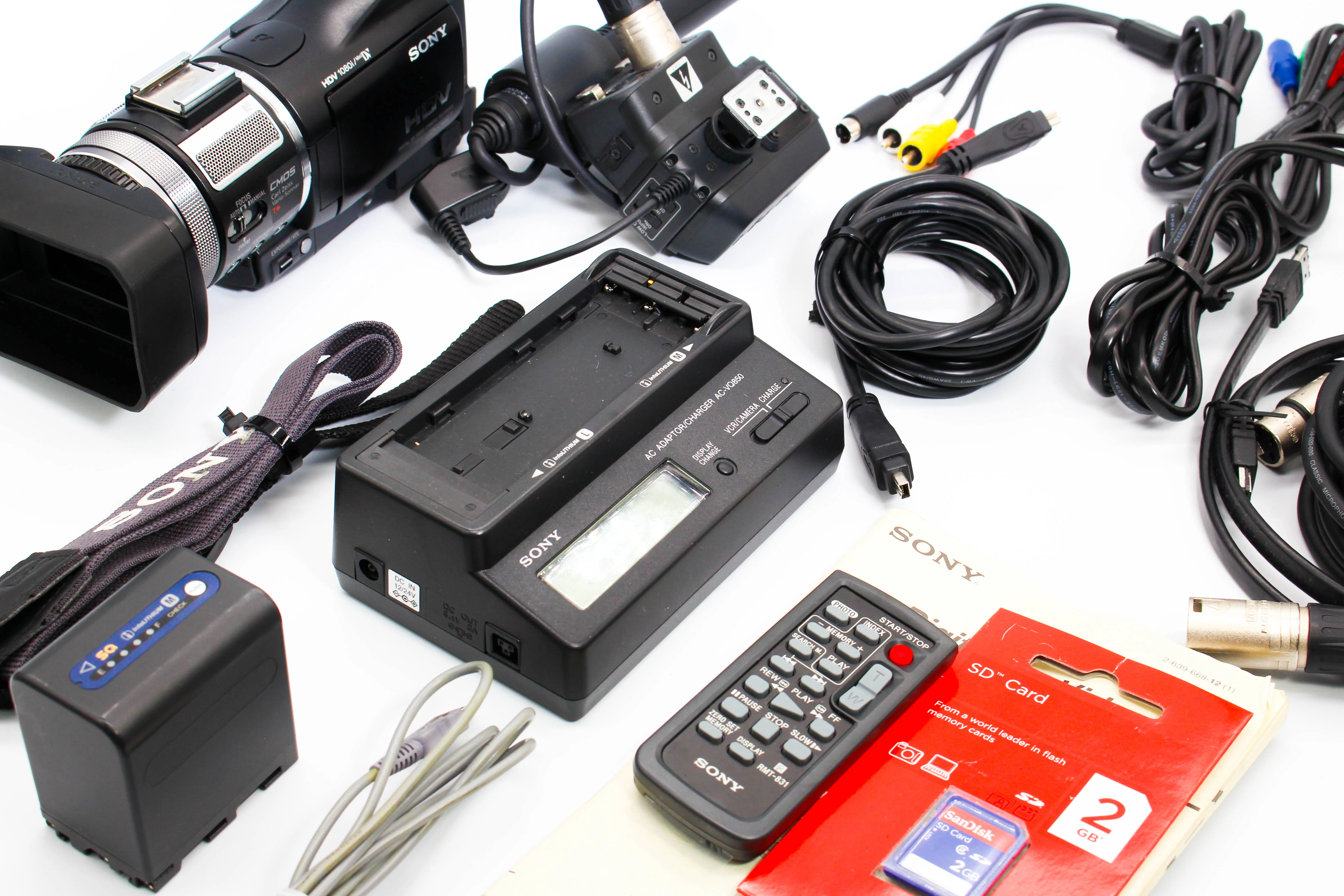 Sony HVR-A1E MiniDV HD Digital Video Handycam Camcorder - Tested Huge Bundle Excellent - Image 2