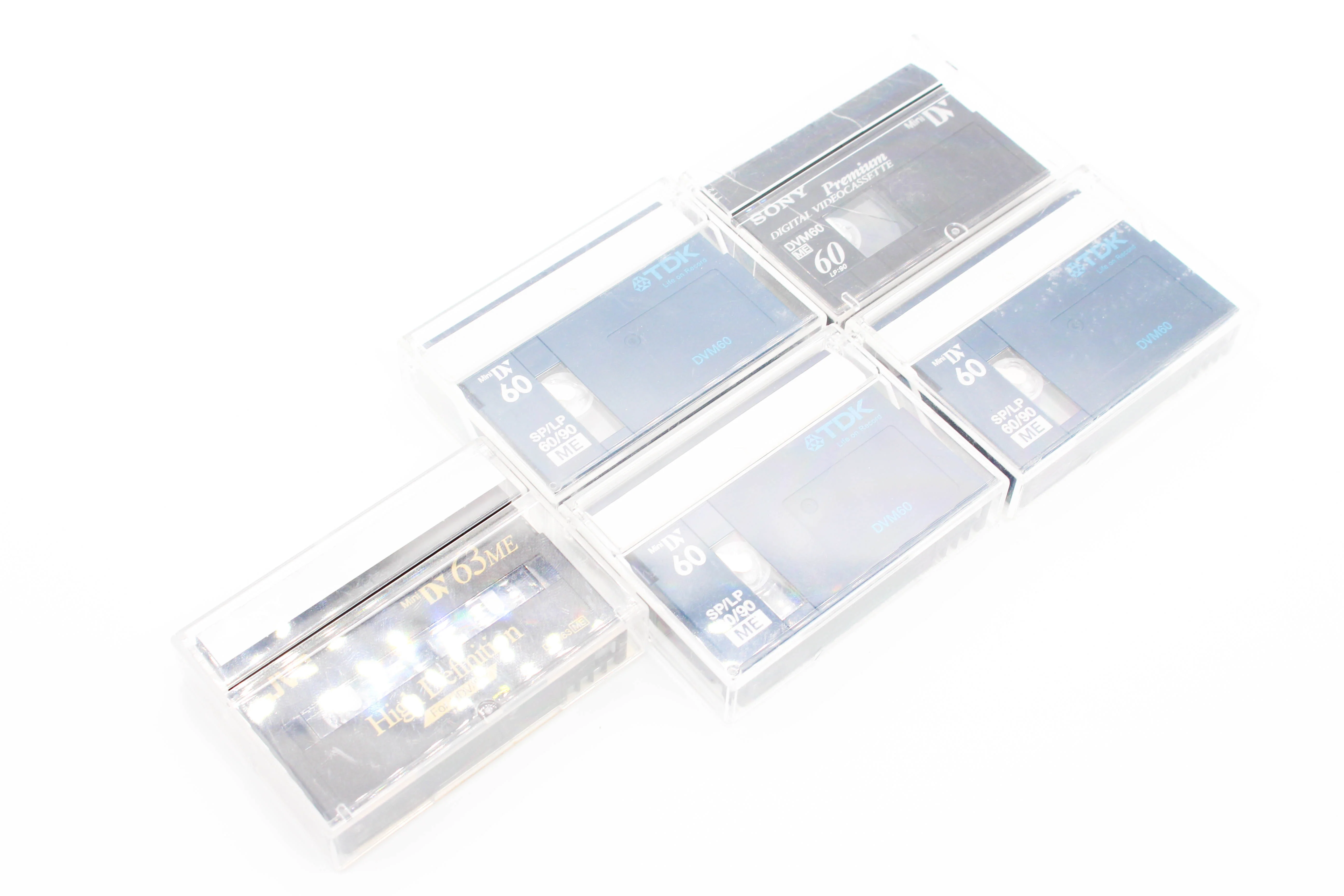 Sony JVC TDK MiniDV Professional Digital Video Cassette Tape Mixed 5 Pack - Tested Used - Image 2
