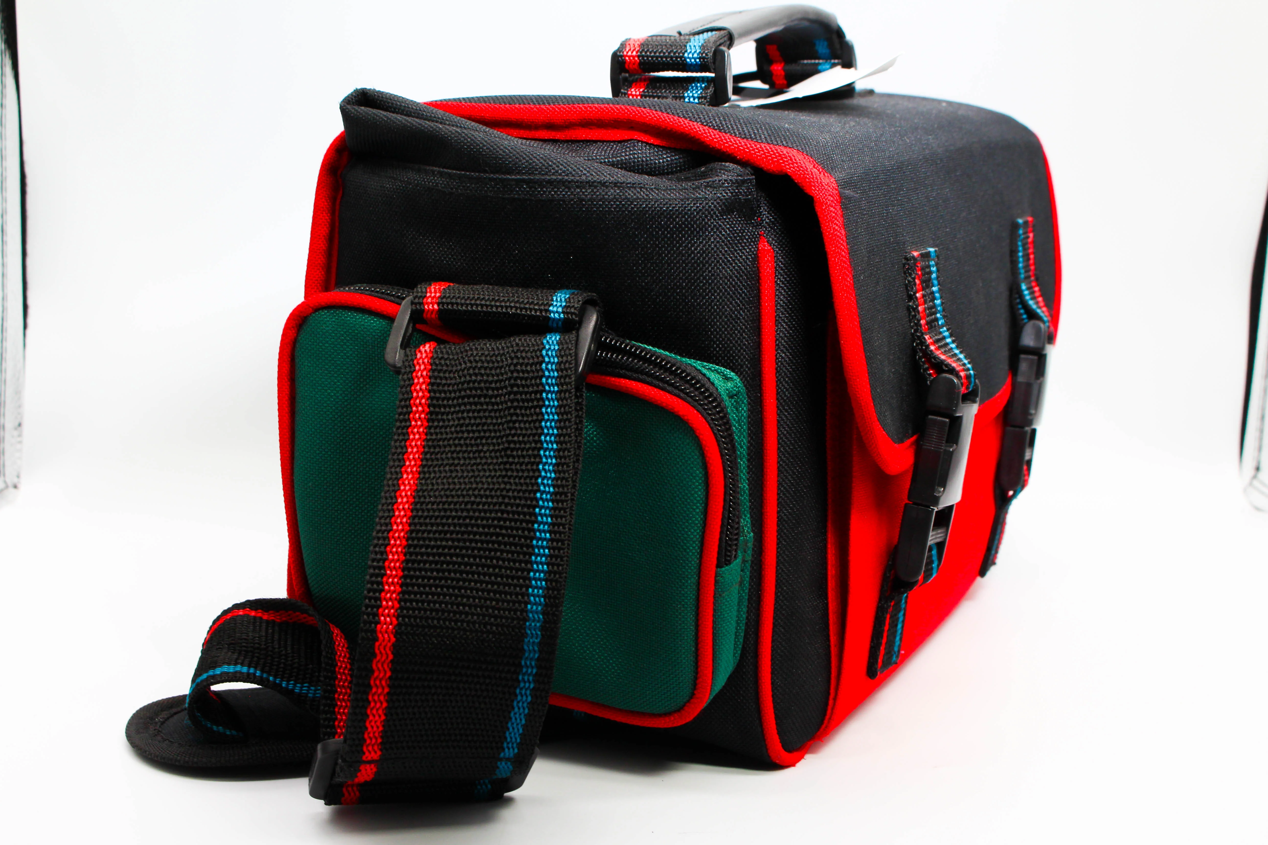Unique Red and Green Camera Bag Case For Camera Camcorder Drone Medium Sized - Excellent - Image 4